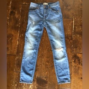 Madewell distressed High Riser Skinny Jeans size 26